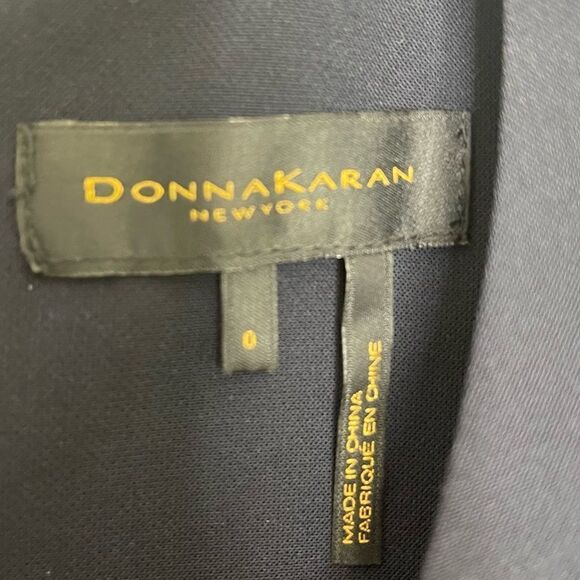 Donna Karan Mulberry Fields Studded Column Dress Zip Pockets 0 - Picture 6 of 6